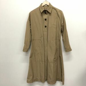 【LARDINI】ラルディーニ★コットンポリ ステンカラーコート ロングコート P9JCAMALEODA3049 D.318 ベルト欠品 サイズ36 09