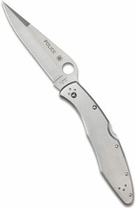 アウトドアナイフ 日本製 C07P スパイダルコ ポリスモデル ステンレス 直刃 Spyderco サバイバルナイフ