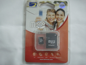 TwinMOS^,,.micro SD*1GB(アダプター)_.,,^「未使用品」