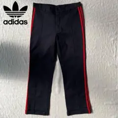 【希少】adidas アディダス 3本ライン タック ロールアップ パンツ L