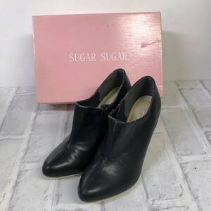 ☆【在庫処分】SUGAR SUGAR シュガーシュガー ブーティー ブラック系 Mサイズ ヒール約8cm☆T02-189ｐ