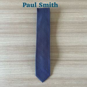 Paul Smith ポールスミス ダークブルー ネイビー ストライプ ネクタイ