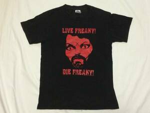 レア 映画Tシャツ リブ・フリーキー!ダイ・フリーキー! Tシャツ ジョン・ロエッカー チャールズ・マンソン　LIVE FREAKY DIE FREAKY