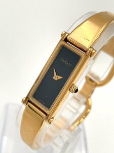 1円 グッチ(GUCCI) 1500 GP ブラック文字盤 QZ レディース 腕時計 稼働 11557