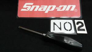 ＜22036＞　スナップオン　 Snap-on　プラスドライバー　No2　旧グリップ　当時物　USA