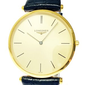 【1円スタート】LONGINES ロンジン L4.709.2 グランドクラシック GP ゴールド文字盤 クオーツ メンズ腕時計 ジャンク 345107