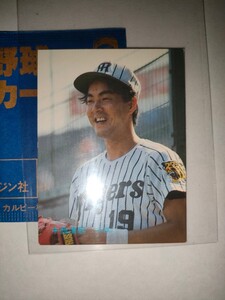 中西清起　87 カルビープロ野球チップス No.149 阪神タイガース