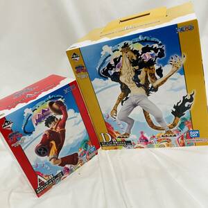 28M【中古未開封品】バンダイ BANDAI 一番くじ ワンピース「A賞 ルフィ / D賞 ロブルッチ」※未開封