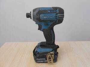 27814 中古品 ｍakita マキタ TD149D 18V 充電式インパクトドライバー＆バッテリー BL1860B 18V 6.0Ah 書き込み有 本体＆バッテリー