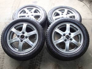 BALMINUM 14インチ4Hアルミ REVO GZスタッドレス 155/65R14 ◆R7-105-09