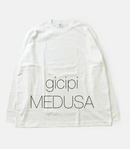 新品★イタリア製★Gicipi ジチピ クルーネックロングスリーブTシャツ MEDUSA 2403P Bianco ホワイト カットソー ロンT サイズ4