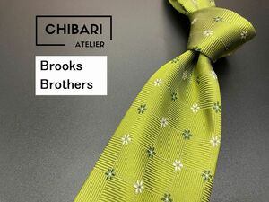 【超美品】BrooksBrothers　ブルックスブラザーズ　ドット柄　ネクタイ　3本以上送料無料　グリーン　0601033