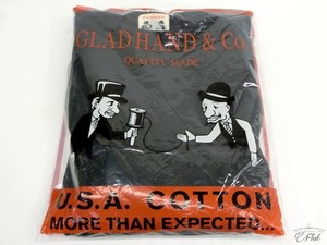 新品 グラッドハンド GLAD HAND 型番01　パックTEE クルーネック 半袖　管理001 半袖Tシャツ black S