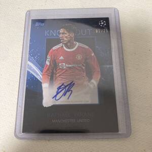 2022 Topps knockout raphael varane auto 直筆サインカード 1/25