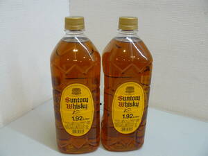 31316●SUNTORY サントリー ウイスキー 角瓶 2本セット 1.92L ペットボトル　未開栓