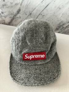 Supremeのキャップ グレー フリーサイズ ボックスロゴ ハリスツイード シュプリーム HARRIS TWEED box logo grey gray 