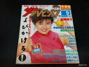 C59 ザテレビジョン 中部版 1989年9月1日発行 no.35 南野陽子 斉藤由貴 工藤静香 明石家さんま プリンセス・プリンセス 近藤真彦 浅野温子