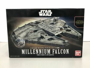 プラモデル/未組立/STARWARS ミレニアム・ファルコン フォースの覚醒/ 1/144 /BANDAI/取説付・内袋未開封/4549660022886【G065】