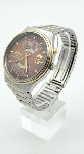 ul1k49W049 【稼働品】ORIENT AUTOMATIC 46D001-91 オリエント オートマチック 腕時計 自動巻き アナログ 万年カレンダー マルチイヤー