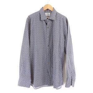 美品 ユナイテッドアローズ 1111-176-0630 Slim Fit 長袖シャツ グレー L メンズ AY3809A67