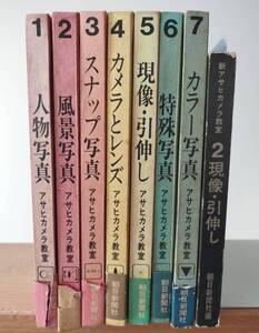 朝日新聞社　カメラ教室　全7巻　木村伊兵衛、長野重一、浜谷浩、細江英公、植田正治、土門拳、桑原甲子雄、高梨豊、石元泰博