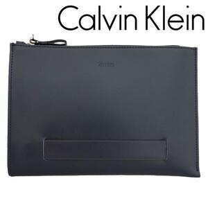 Calvin Klein PLATINUM カルバンクラインプラチナム 日本製　定価2,7万 クラッチバッグ　セカンドバッグ ネイビー 他にも出品中♪ CK18567