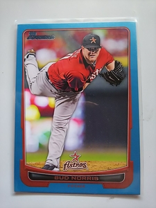 2012 Bowman Bud Norris 500枚シリアル