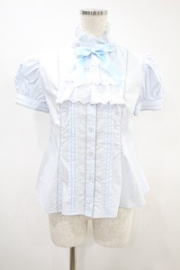 Angelic Pretty / ナイトジャボブラウス Free サックス H-24-08-15-045-AP-BL-NS-ZH