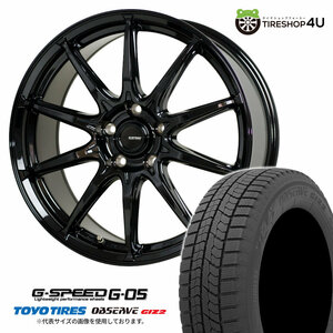 2024年製 スタッドレス4本セット G-SPEED G-05 G05 15x6.0J 5/100 +43 MB TOYO OBSERVE GIZ2 195/65R15 カローラスポーツ GR86