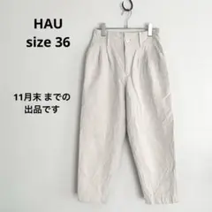 クラスカ HAU ハウ コットンウール チノパンツ アイボリー size 36