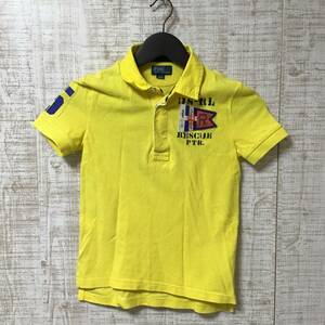 A472◇RALPH LAUREN｜ラルフ ローレン　半袖ポロシャツ　美品　イエロー　サイズ７号