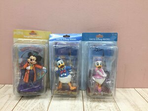 ◇ディズニー TDL ミッキー ドナルド デイジー フィギュアリン 3点 ハロウィンほか 3X62 【80】