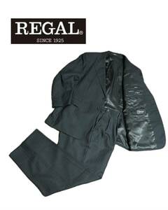 【極美品】REGAL リーガル メンズスーツ ジャケット ズボン(2着) 上下 ストライプ スーツ