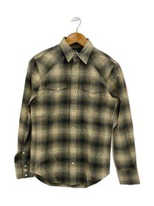 RRL◆長袖シャツ/XS/コットン/GRY/オンブレCK