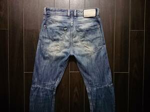 DIESEL♪ROMBEE-XT♪3D♪REGULAR SLIM-CARROT♪Italy♪ディーゼル♪ウォッシュ＆ダメージ♪W26 L30♪WASH 0885R