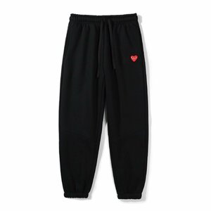 美品 COMME des GARCONS (CDG PLAY) コムデギャルソン スウェットパンツ ボトムス XLサイズ ブラック