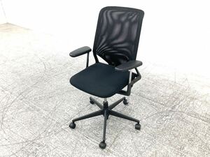 ★※A★ vitra/ヴィトラ　メダ2 チェア　デスクチェア　可動肘　キャスター脚　メッシュ　ハイバック　ブラック　イス　オフィス　黒