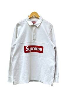 Supreme (シュプリーム) 15AW Team Rugby Box Logo L/S チームラグビー ボックスロゴ ロングスリーブ 長袖 ロンT ホワイト メンズ/043