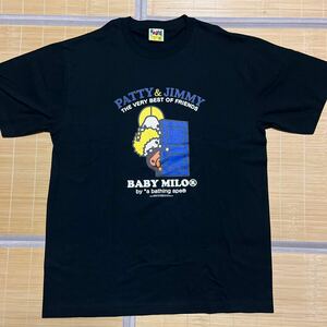 新品未使用　A BATHING APE BAPE KAWS PATTY&JIMMY SANRIO サンリオ　BABY MILO tee tシャツ 黒　ブラック　2XL XXL サンリオ　SANRIO