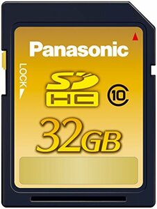 【中古】パナソニック 32GB SDHCメモリーカード CLASS10 RP-SDWA32GJK