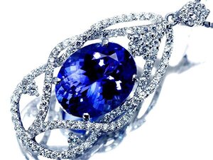 【ジュエリー極】超希少宝石！上質大粒天然タンザナイト5.70ct＆天然ダイヤ0.80ct 高級Pt900＆Pt850ネックレス h6952irv【送料無料】