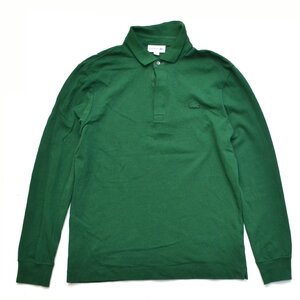 定価19800円 LACOSTE ラコステ 比翼フロントロングスリーブポロシャツ PH2481J REGULAR FIT サイズS メンズ M993629