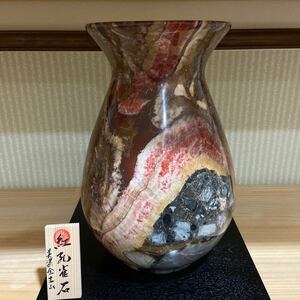 大垣赤坂金生山　紅更紗石　★鑑賞石　骨董　菊花石　美術品　家宝