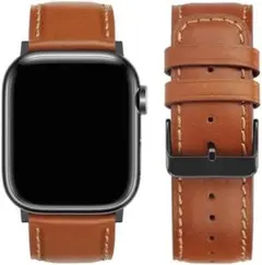 コンパチブル バンド Apple Watch 本革 交換 クラシックブラウン