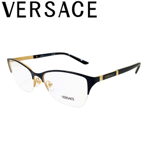 VERSACE メガネフレーム ブランド ヴェルサーチェ ベルサーチ ブラック×ゴールド 眼鏡 0ve-1218-1342