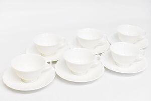 1円～ Noritake ノリタケ Studio Collection スタジオコレクション カップ&ソーサー 6客 9810 茶器 洋食器 (1032M 0117M6)