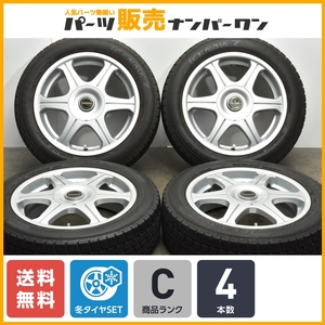 【程度良好品】VAGGIO SS6 16in 5.5J +39 PCD100 グッドイヤー アイスナビ7 175/60R16 アクア フィールダー フィット ノート スイフト