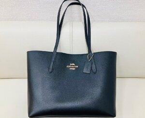 ☆送料無料/大人気☆COACH コーチ AVENUE アベニュー トートバッグ J1879-F31535 ブラック×ピンク系 レザー ゴールド金具 馬車ロゴ 通勤鞄