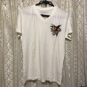 B品　V襟正規品　エド.ハーディー　半袖Tシャツ　サイズM