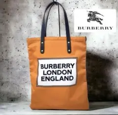 【BURBERRY】バーバーリー ロゴ トートバッグ ★未使用級 人気ブランド